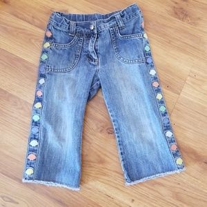 Gymboree capri jeans with shell design